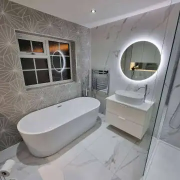 Aria Round Illuminated LED Mirror 800mm