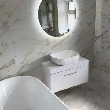 Aria Round Illuminated LED Mirror 800mm