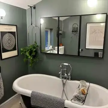 Mia Black Framed Mirror Cabinet 710x1200mm