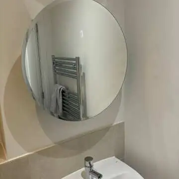 Harper Round Stainless Steel Mirror Cabinet 600mm
