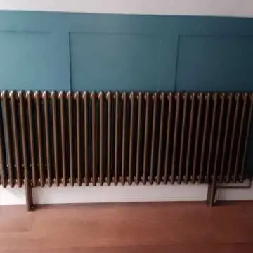 Athens Antique Gold Double Column Horizontal Traditional Radiator 600x1595mm