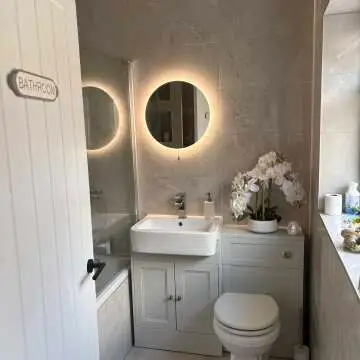 Grace Battery Powered Illuminated LED Mirror 500mm