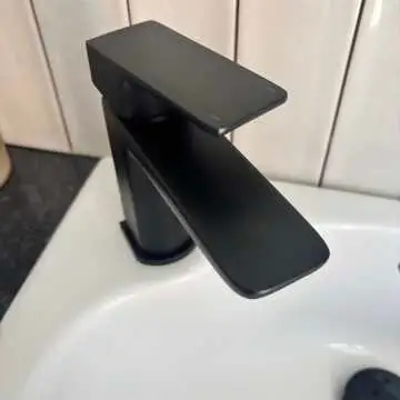 Ribble Matt Black Basin Mixer Tap