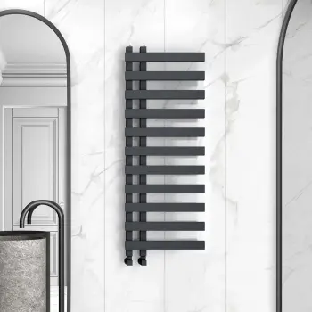 Palermo Anthracite Designer Heated Towel Rail 1200x450mm