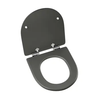 Kansas Traditional Graphite Grey Wooden Soft Close Seat
