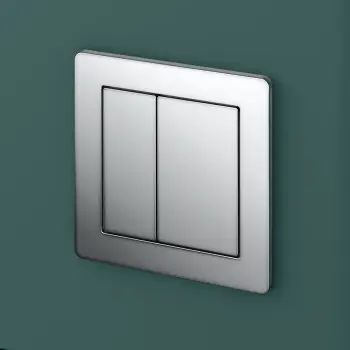 Detroit Chrome Square Push Button for Cable Operated Concealed Cistern