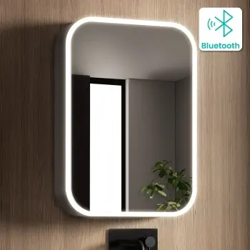 Willow Illuminated LED Mirror Cabinet With BLUETOOTH Speaker & USB Port 700x500mm