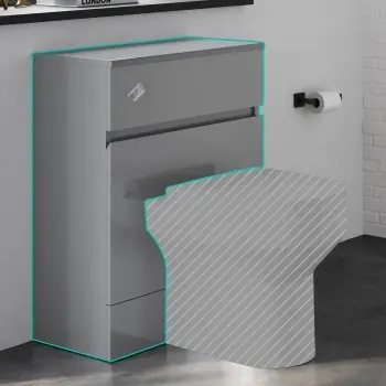 Foster Stone Grey Back To Wall Toilet Unit 600mm