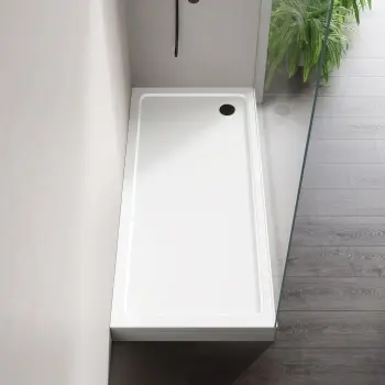 London Rectangular Stone Shower Tray 1700x700mm & Riser Kit
