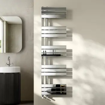 Seville Chrome Designer Flat Panel Heated Towel Rail 1600x450mm