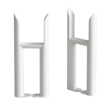White Traditional 3 Column Radiator Feet