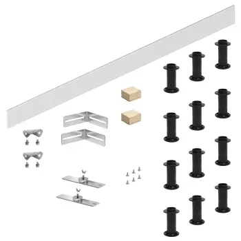 Cairo SMC Composite Leg Set and Plinths for 1100mm to 1700mm Rectangular Trays