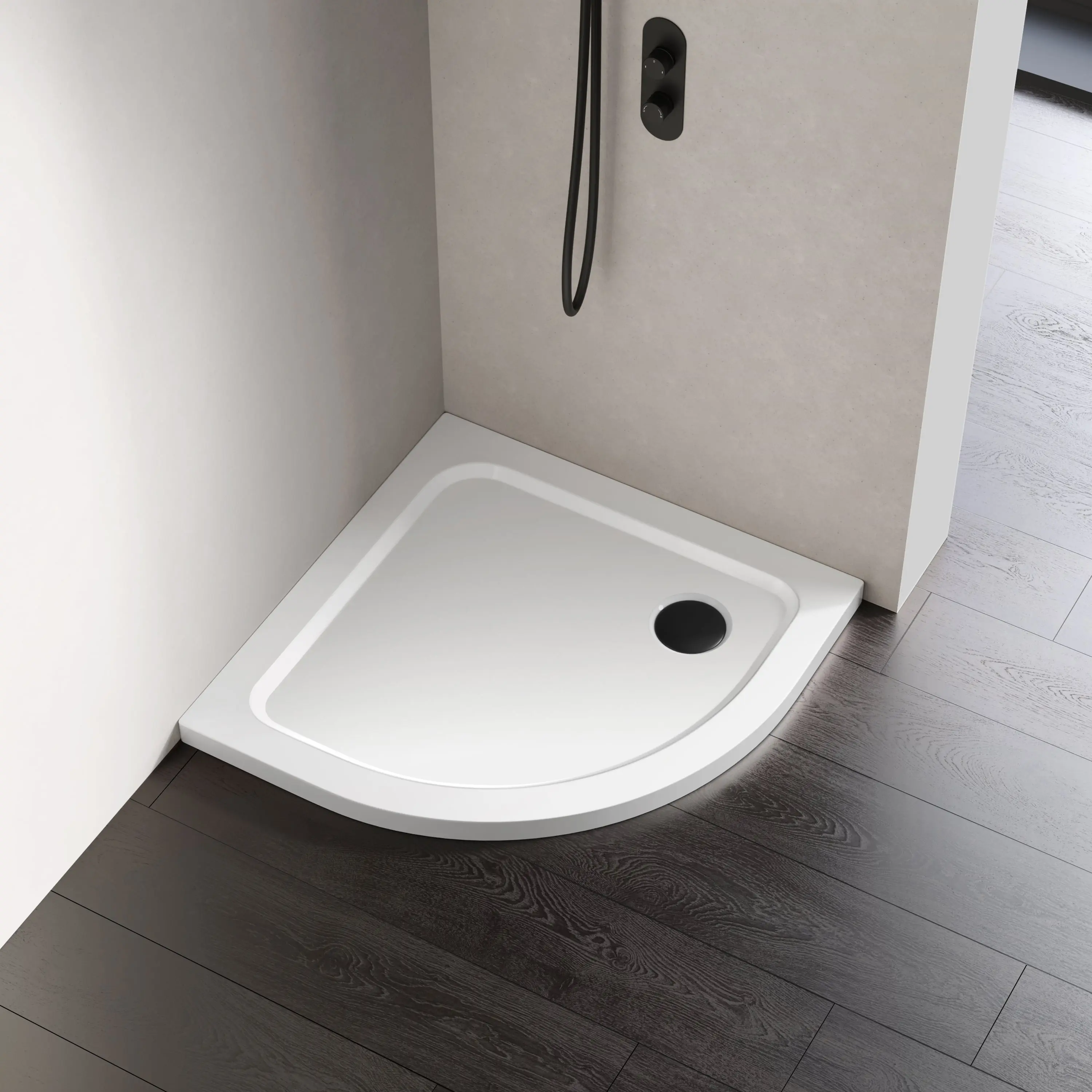 London Quadrant Stone Shower Tray 800x800mm