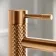 Suir Brushed Copper Basin Mixer Tap with Knurled Detailing