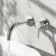 Suir Chrome Wall Mounted Basin Mixer Tap with Knurled Detailing