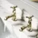 Kenmare Traditional English Gold Hot & Cold Basin Taps