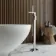 Lea Chrome Freestanding Bath Shower Mixer Tap