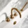 Suir Brushed Copper Bath Mixer Tap & Handheld Shower with Knurled Detailing