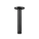 150mm Matt Black Round Ceiling Mounted Shower Arm