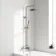 Suir Premium Round Chrome Thermostatic Bath Filler Shower Set with Knurled Detailing