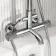 Suir Premium Round Chrome Thermostatic Bath Filler Shower Set with Knurled Detailing