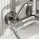 Suir Premium Round Brushed Nickel Thermostatic Bath Filler Shower Set with Knurled Detailing
