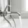 Suir Premium Round Brushed Nickel Thermostatic Bath Filler Shower Set with Knurled Detailing