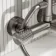 Suir Premium Round Brushed Gunmetal Thermostatic Bath Filler Shower Set with Knurled Detailing