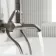 Suir Premium Round Brushed Gunmetal Thermostatic Bath Filler Shower Set with Knurled Detailing