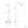Suir Premium Round Brushed Gunmetal Thermostatic Bath Filler Shower Set with Knurled Detailing