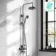 Corrib Premium Brushed Gunmetal Round Thermostatic Shower Set