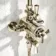 Kenmare Traditional English Gold Thermostatic Shower Set with Hand Shower