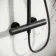 Derry Matt Black Round Thermostatic Shower Set