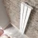 Faro White Single Flat Panel Vertical Radiator 1600x210mm