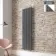 Faro Anthracite Single Flat Panel Vertical Radiator 1600x420mm