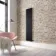 Faro Matt Black Single Flat Panel Vertical Radiator 1600x350mm