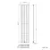 Faro Chrome Single Flat Panel Vertical Radiator 1800x420mm
