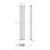 Faro White Double Flat Panel Vertical Radiator 1800x280mm