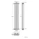 Athens Matt Black Triple Column Vertical Traditional Radiator 1500x290mm