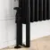 Athens Matt Black Triple Column Vertical Traditional Radiator 1500x380mm