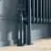 Athens Inky Blue Double Column Vertical Traditional Radiator 1800x380mm