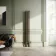 Athens Antique Gold Double Column Vertical Traditional Radiator 1500x200mm
