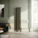 Athens Antique Gold Double Column Vertical Traditional Radiator 1500x290mm