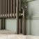 Athens Antique Gold Double Column Vertical Traditional Radiator 1500x380mm