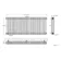Athens White Triple Column Horizontal Traditional Radiator 600x1415mm