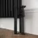 Athens Matt Black Triple Column Horizontal Traditional Radiator 600x605mm