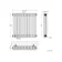 Athens Matt Black Triple Column Horizontal Traditional Radiator 600x605mm