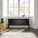 Athens Matt Black Triple Column Horizontal Traditional Radiator 450x1415mm