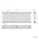 Athens White Triple Column Horizontal Traditional Radiator 600x1595mm