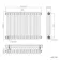 Athens Inky Blue Triple Column Horizontal Traditional Radiator 600x785mm